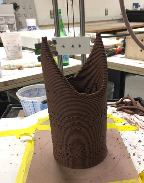 Gothic-profile print, pointed rim